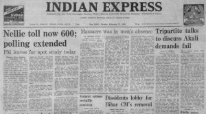 Nellie Massacre Toll, Indira Gandhi, Nellie massacre, Akali Dal, Congress, Tarapur Atomic Power Station, Indian express, Opinion, Editorial, Current Affairs
