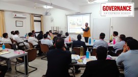 A training session at the Indian Railways Institute of Transport Management, Lucknow. Express no alt set