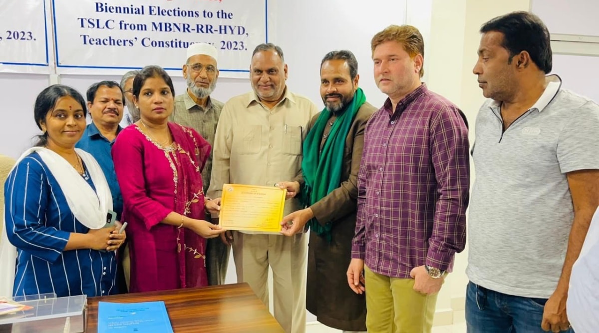 Mirza Rahmat Baig was declared the winner on Monday in the absence of any other eligible contestants. (Twitter/@_MirzaRahmath)