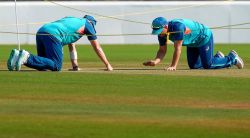 What's happening with the Nagpur pitch for India-Australia Test? Why are certain patches watered, some rolled, some left dry?