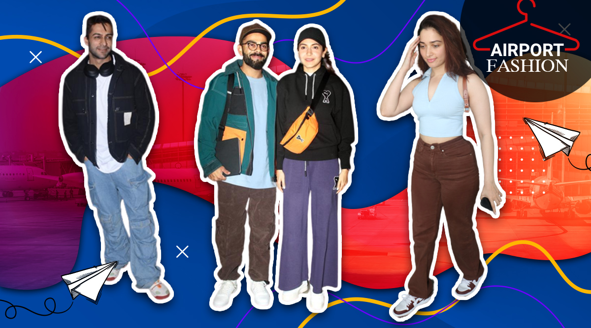 Airport fashion ViratAnushka to Palak Tiwari, celebs keep it comfy