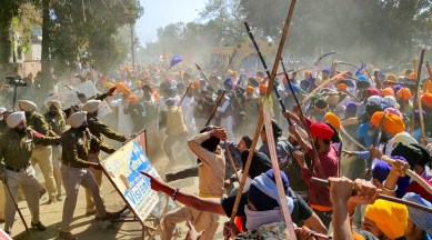 ajnala police station, AAP, BJP, congress, amrit[pal singh, indian express