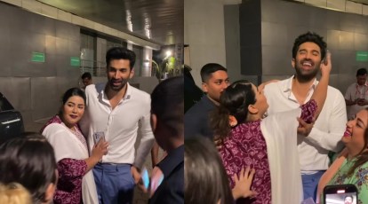 Uncomfortable Aditya Roy Kapur pushes back after fan tries to forcefully  kiss him. Watch video | Entertainment News,The Indian Express