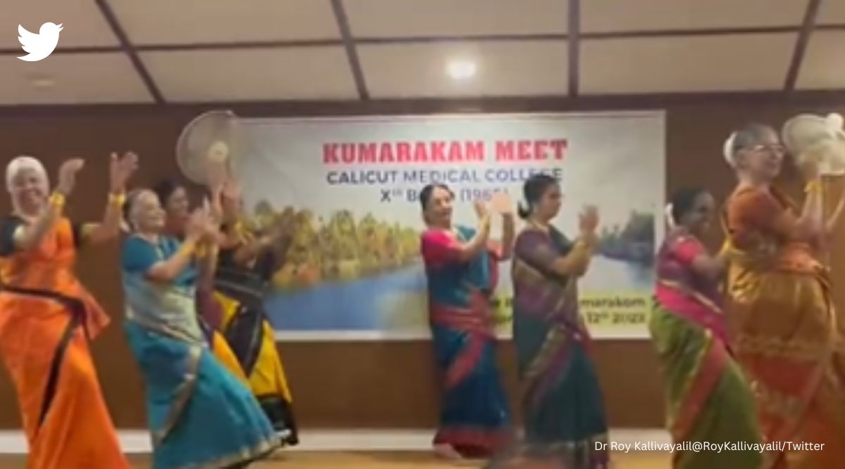 1966 batch reunion Elderly doctors groove to Malayalam song ‘Pala Palli’. Watch Trending News