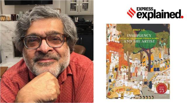 Vinay Lal, his book Insurgency and the Artist: The Art of the Freedom Struggle in India. (Source: rolibooks.com)