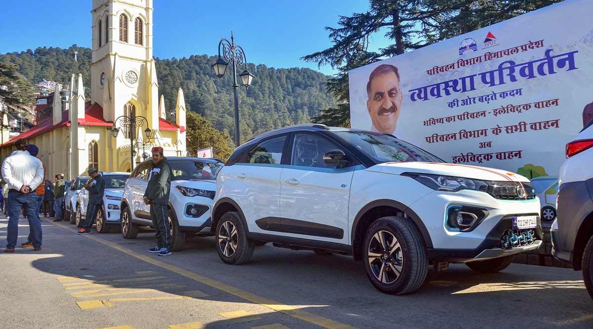 Himachal CM flags off fleet of electric vehicles Shimla News The