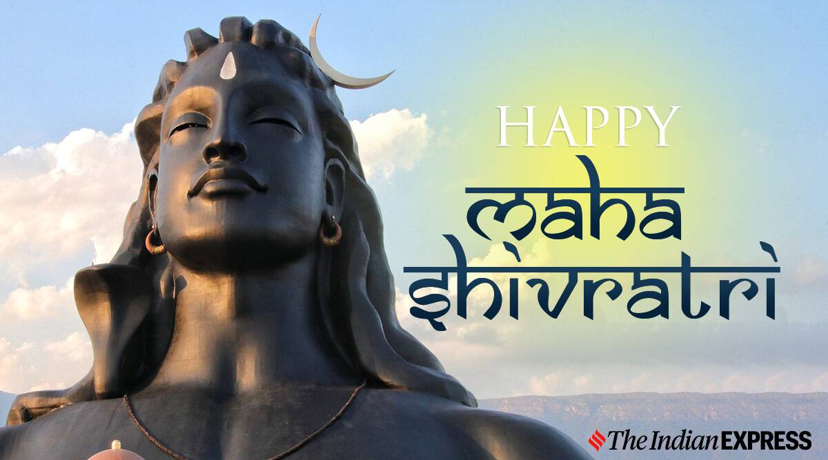 Maha Shivratri, Lord Shiva on Blue Background. Stock Photo - Image of  festival, lord: 267925496