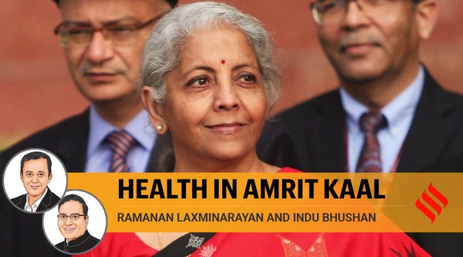 In her 2023-24 Union Budget speech, Finance Minister Nirmala Sitharaman announced that the total central government budget for health (not including research) will be roughly Rs 86,175 crore ($10 billion) — that is, roughly Rs 615 for every citizen. (Express Photo)