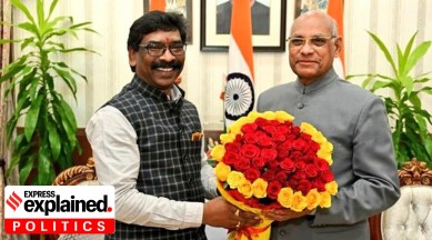 Jharkhand Chief Minister Hemant Soren with former Governor Ramesh Bais