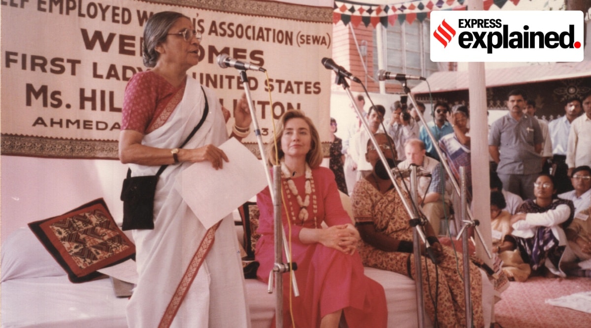 Hillary and Elaben Bhatt