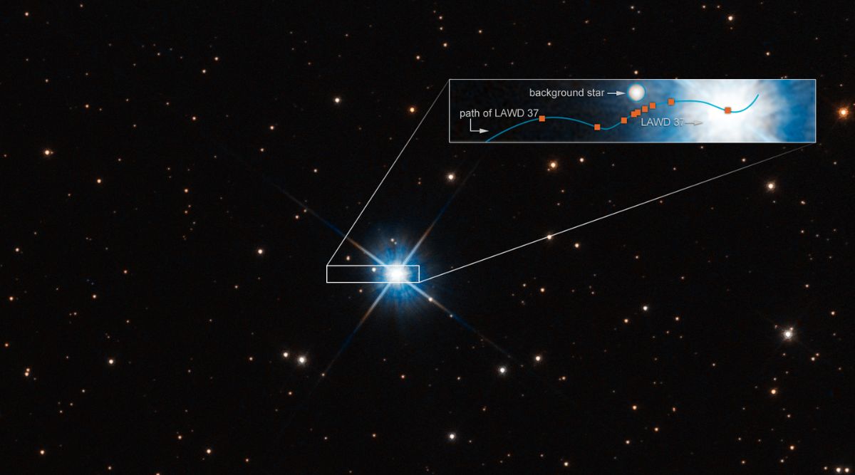 Hubble image dwarf star