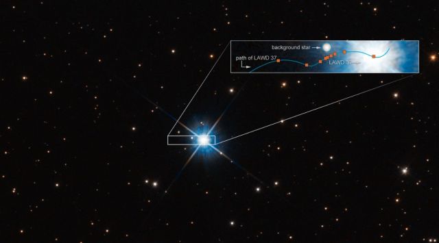 Hubble image dwarf star