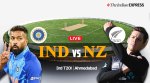 IND vs NZ Live Cricket Score: Get India vs New Zealand 3rd T20I Match Updates
