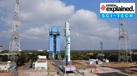 ISRO SSLV prepares for launch.
