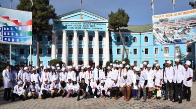 Indian students in Russia studying MBBS