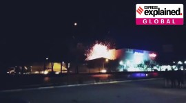 Iran military facility being attacked