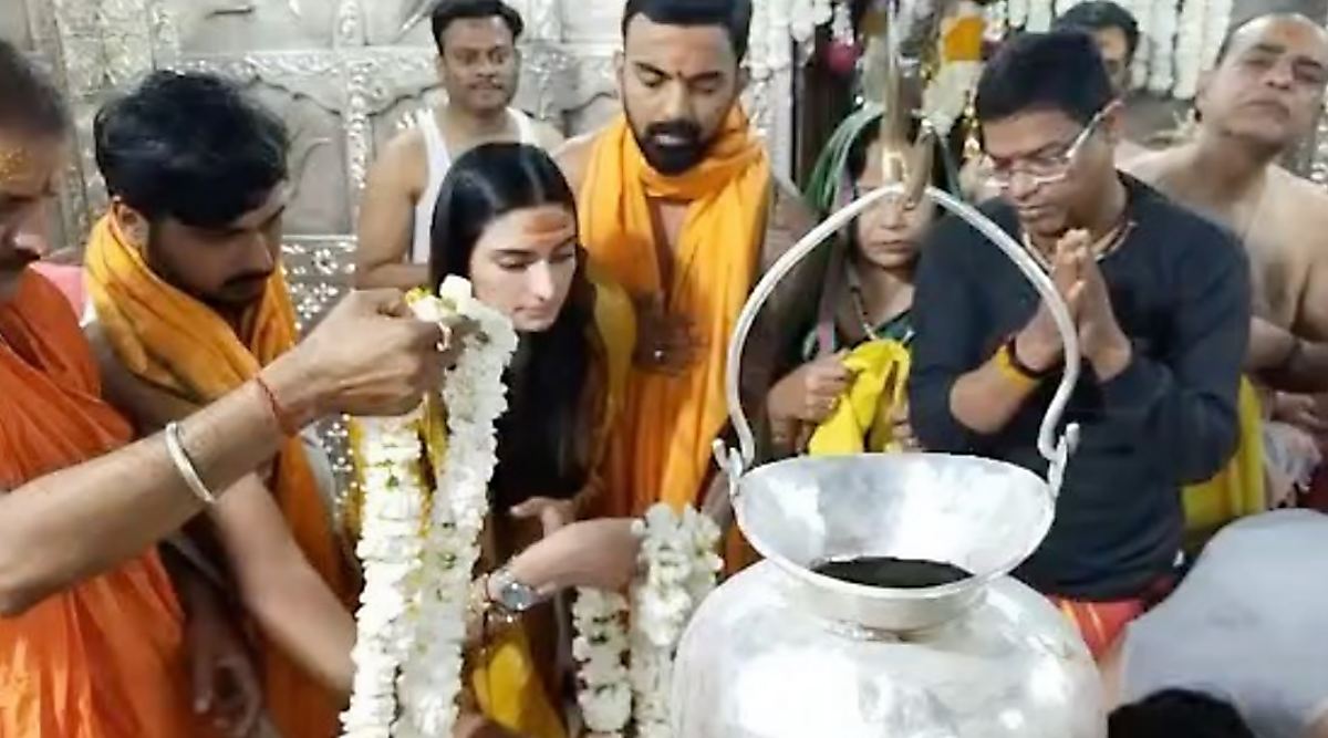Athiya Shetty X Videos - Newlyweds Athiya Shetty and KL Rahul visit Ujjain's Mahakaleshwar temple,  see videos | Entertainment News,The Indian Express