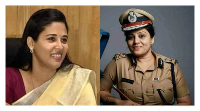 IAS officer Rohini Sindhuri and IPS officer D Roopa Moudgil (Source: Facebook)