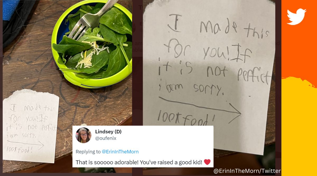 ‘Great job young man’ Kid writes a heartfelt note and makes ‘meal’ for