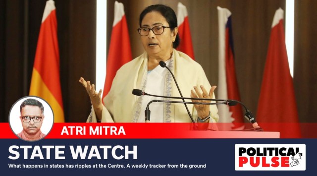 Last month, when Mamata visited North Bengal, she highlighted the TMC’s development agenda for the region, which has always been backward and underdeveloped. (Express photo by Partha Paul/File)