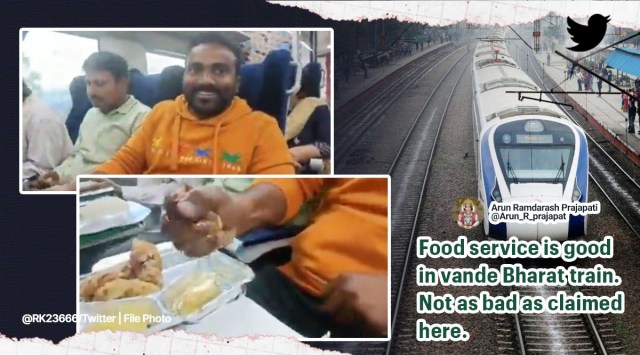 Man complains about quality of food served on Vande Bharat Express
