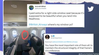 Where is my window?': Man shares photo of seat assigned to him by British  Airways, netizens see funny side | Trending News,The Indian Express