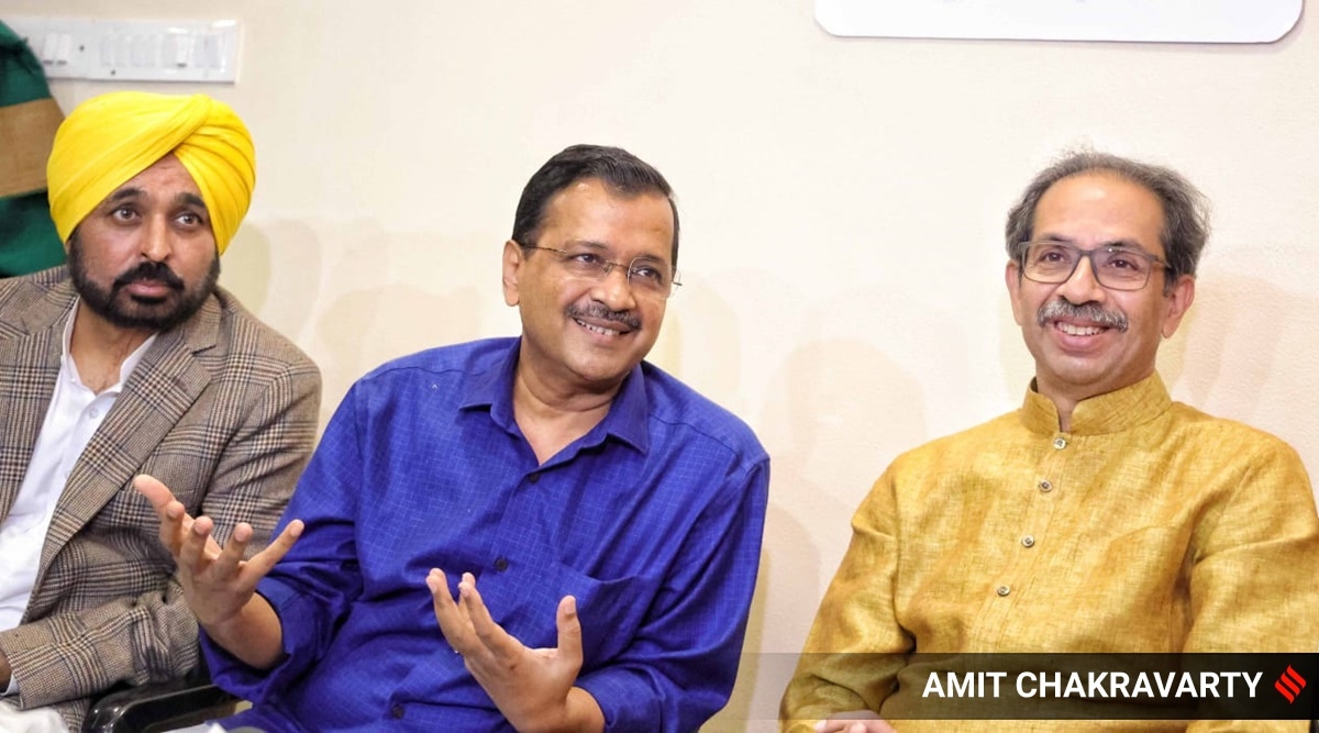 Uddhav Thackeray, Arvind Kejriwal, Bhagwant Mann