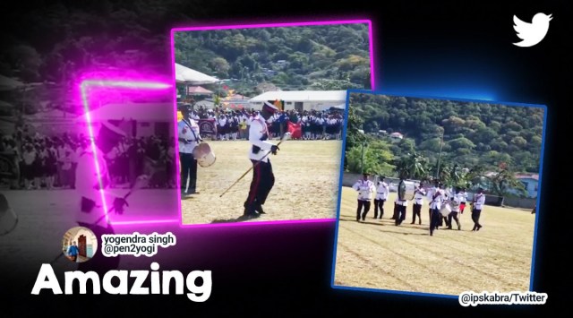 Watch: Marching band’s drum major breaks into dance | Trending News