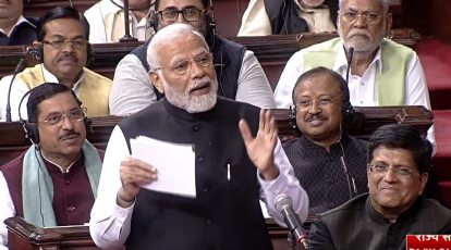 Parliament February 9 Highlights: Why do Gandhis shy away from using Nehru  surname, asks PM Modi in Rajya Sabha | Political Pulse News,The Indian  Express