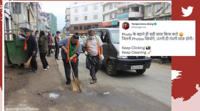 Nagaland minister Temjen Imna Along shares photo from cleanliness drive with a cheeky message