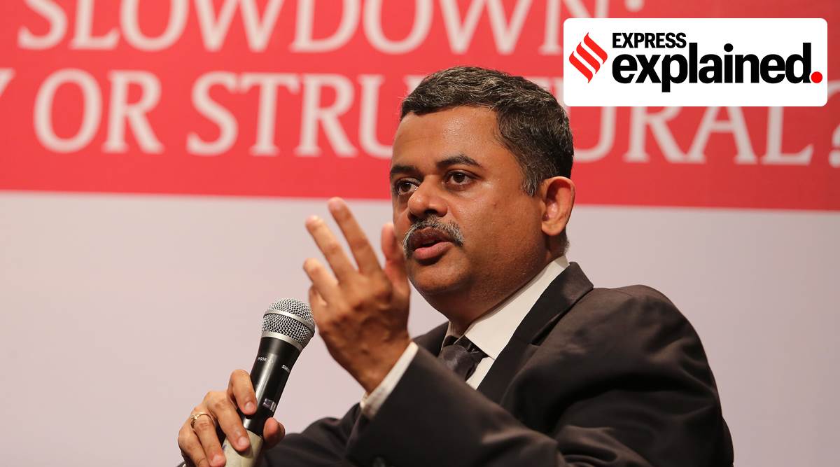 Neelkanth Mishra at a previous Explained event in New Delhi. (Express Photo/File)