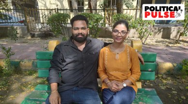 Bhojpuri singer Neha Singh Rathore with her husband