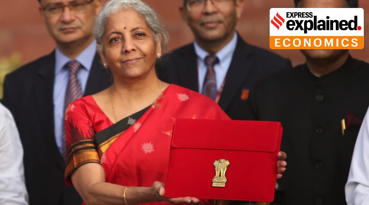 Nirmala Sitharaman leaves the Finance Ministry premises with the Union Budget 2023.