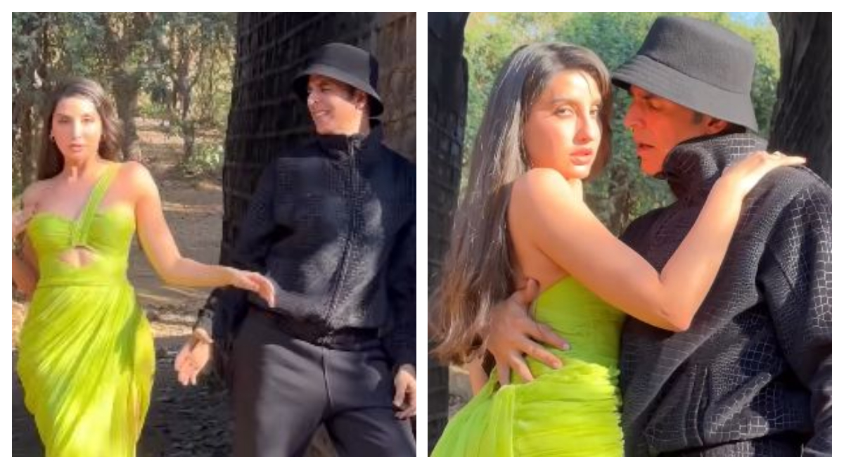 Akshay Kumars dance video with Nora Fatehi has fans wondering what Twinkle Khanna thinks about their chemistry Tag karo Twinkle maam ko Bollywood News picture