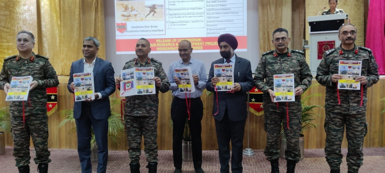 The event also comprised a display of indigenously produced innovations from IIT Bombay and various local industries. (Express Photo) 