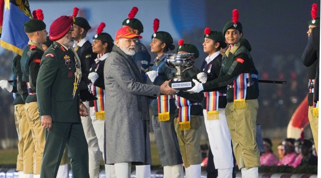 PM Narendra Modi during the Prime Minister’s NCC rally, in New Delhi last week. (PTI File)
