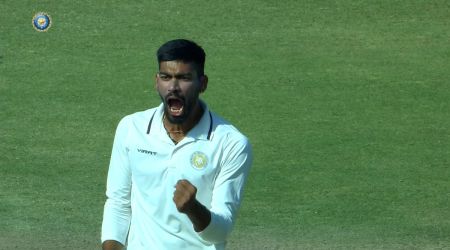 Saurashtra's Parth Bhut picks up five wickets to take his team into the semi finals of Ranji Trophy against Punjab. (BCCI)