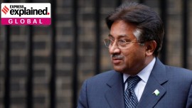 Pakistan's President Pervez Musharraf arrives to meet Britain's Prime Minister Gordon Brown in Downing Street in London January 28, 2008.