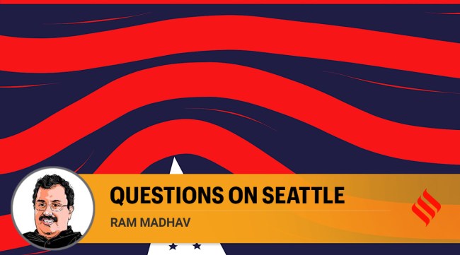 Hindus were not always welcome in America in the initial years. There was a riot in Bellingham town near Seattle in September 1907 in which a mob of over 500 white Americans descended on a colony of 150 Hindus and attacked them. (Illustration by CR Sasikumar)
