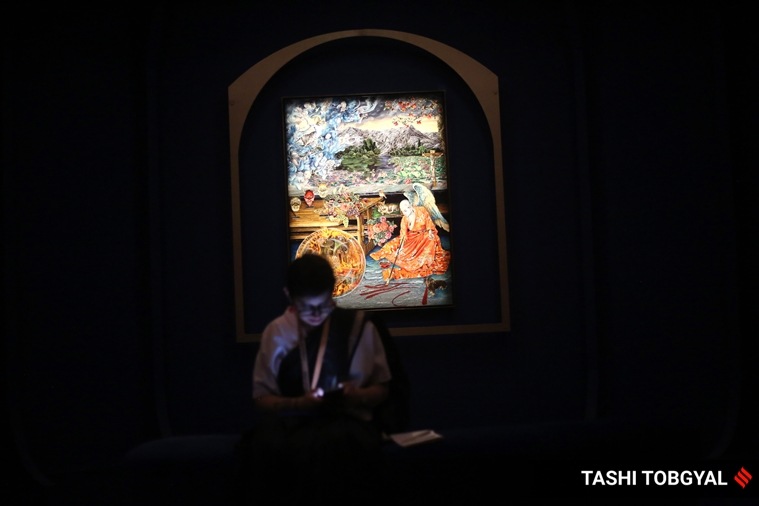 india art fair, art fair, art, artists, hussain, artworks, new delhi, india, 14th india art fair, okhla, indian express