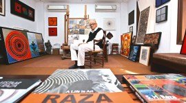 S H Raza, Artist S H Raza, S H Raza paintings, S H Raza France, S H Raza sketches, Indian Express, India news, current affairs
