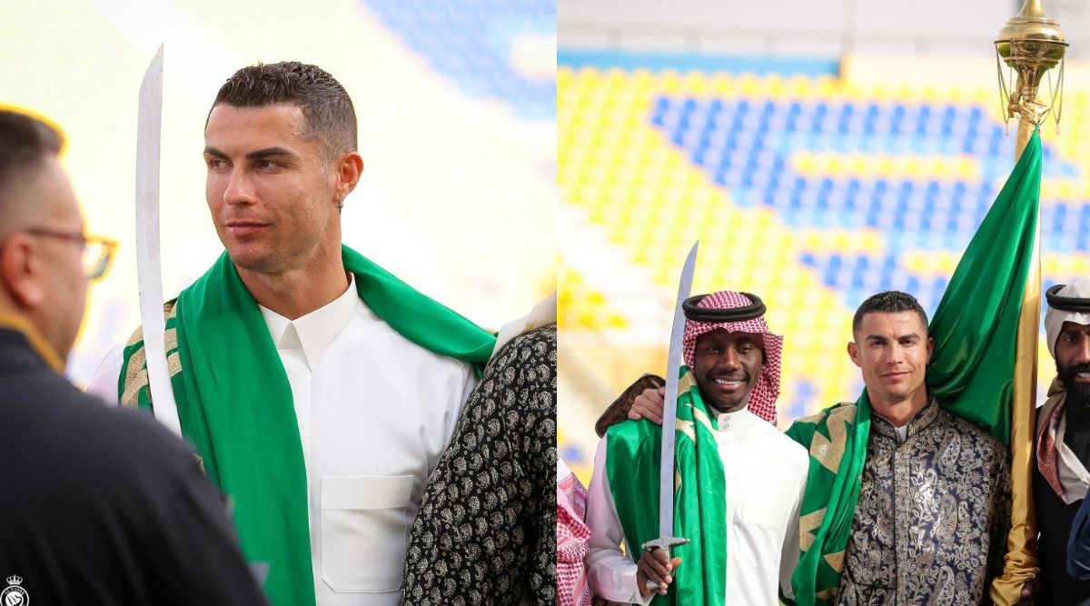 Watch Al Nassr’s Cristiano Ronaldo Wears National Dress Wields Sword In Saudi Founding Day