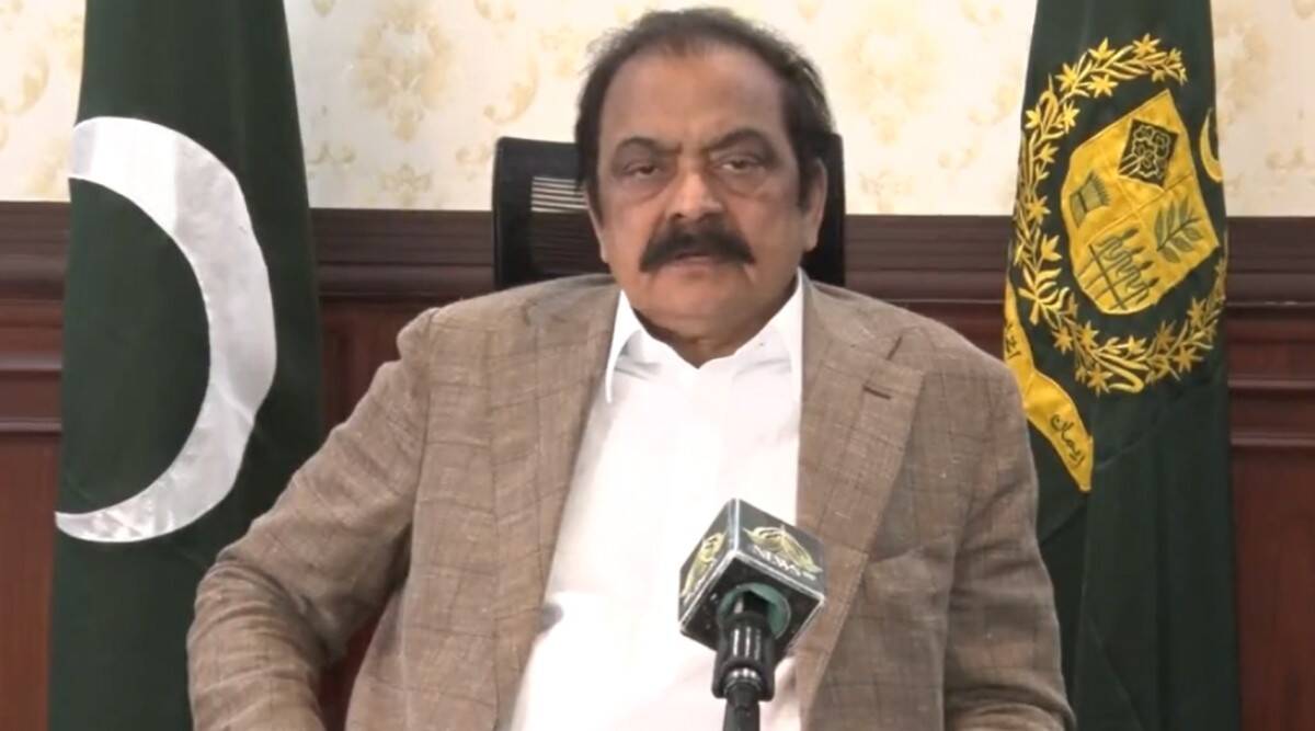 Pak interior minister Rana Sanaullah. (File)