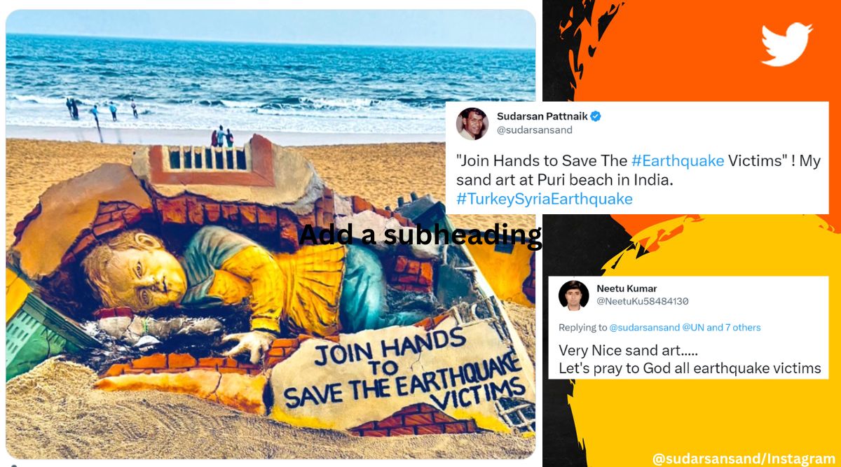 Sand artist Sudarsan Pattnaik’s latest artwork highlights victims of