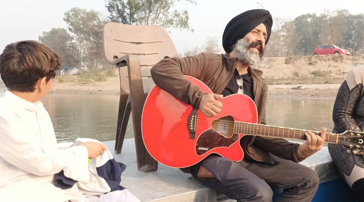 Sufi singer Rabbi Shergill in Ludhiana on Friday (Express)