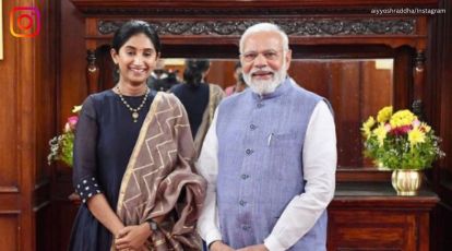 When Comedian Shraddha Jain met PM Modi and he referred to her as 'Aiyyo' |  Trending News - The Indian Express