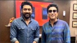 Suriya's Instagram post with Sachin Tendulkar