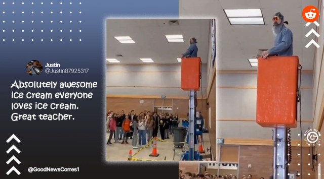 Teacher buys ice cream for more than 700 students on his 50th birthday