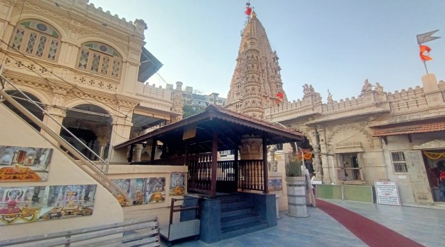 The Babulnath temple near Girgaum Chowpatty in Mumbai. (Express photo by Ganesh Shirsekar