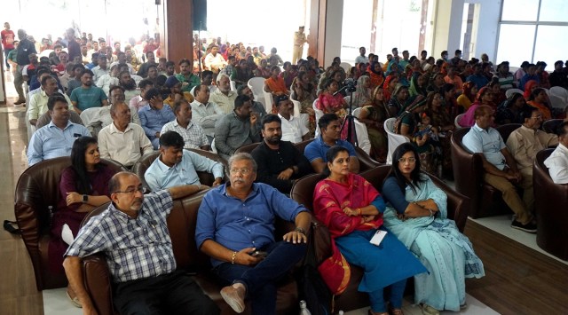 The Lok Darbar at Gomtipur. (Express photo by Bhupendra Rana)